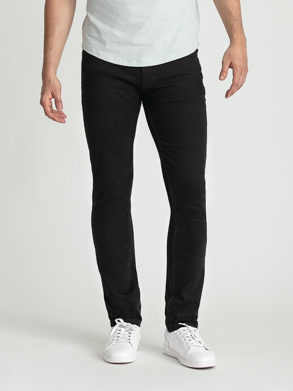 The Perfect Jean NYC Men's Skinny Black Jeans with Stretch